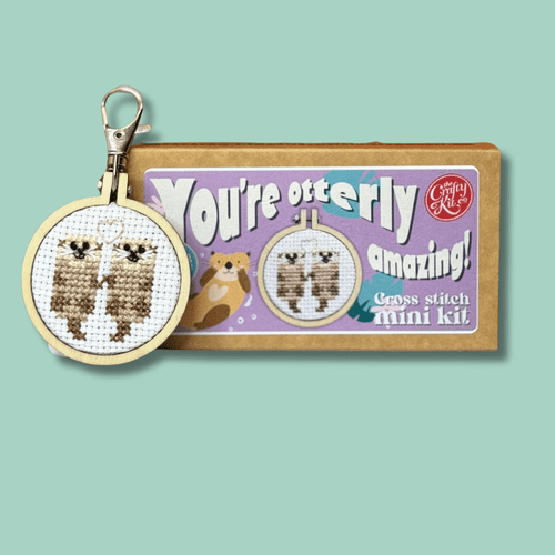 You're Otterly Amazing! Matchbox Mini Cross Stitch Kit