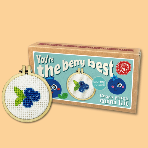 You're the Berry Best Matchbox Mini Cross Stitch Kit