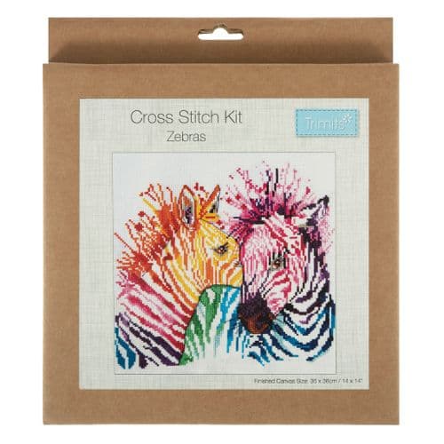 Zebras cross stitch kit