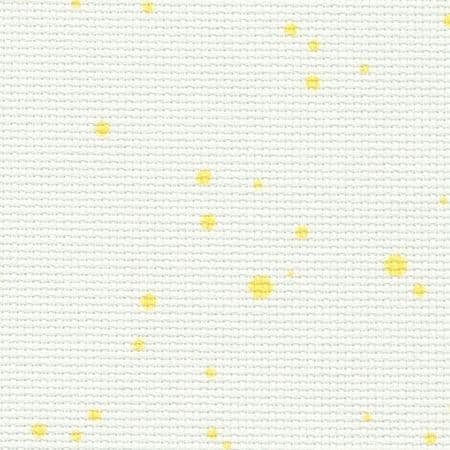 Zweigart 18 Count Aida Yellow Splash