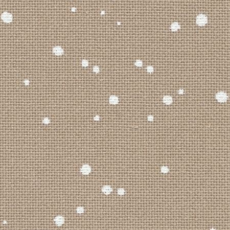 Zweigart 25 Count Lugana Evenweave Taupe Splash