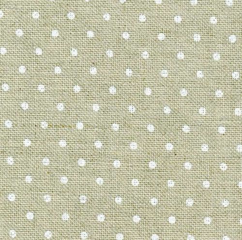Zweigart 32 Count Belfast Linen Petit Point White Spots on Raw