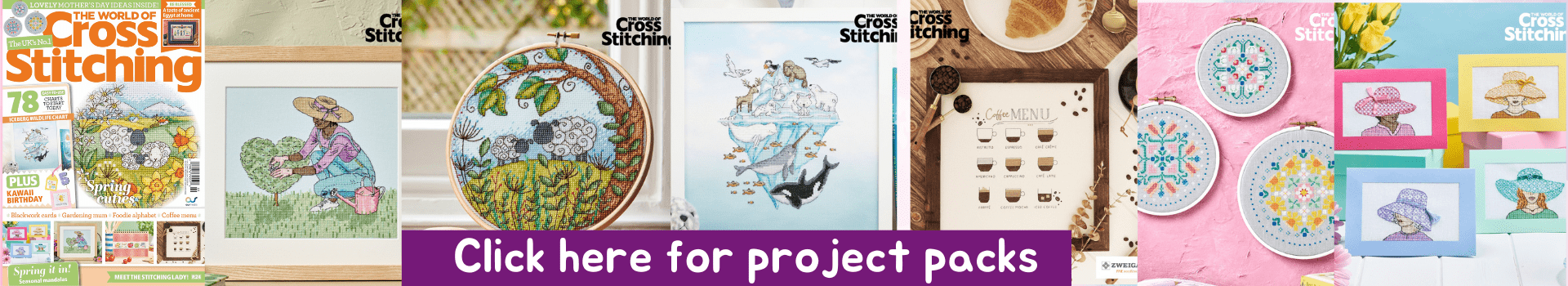 world of cross stitching packs