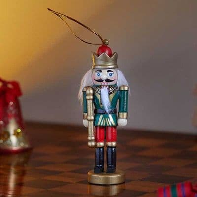 1x Nutcracker Pendant Traditional Bauble 13cm 1 sent at random 2538000
