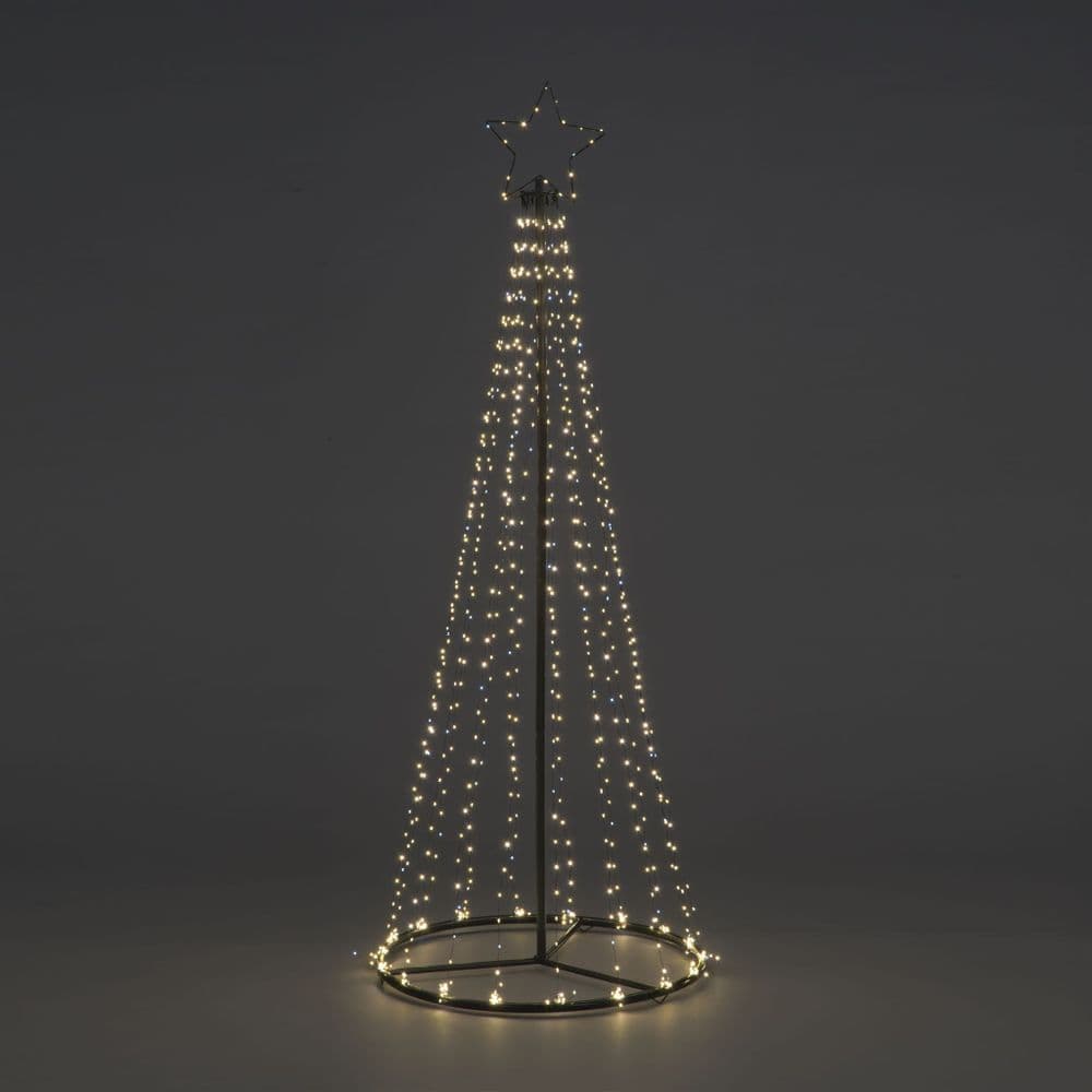 2 5m Maypole 884 Warm White LED Tree Twinkle Outdoor Christmas Decoration