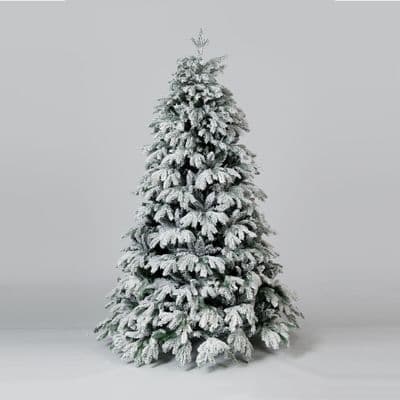 5ft Cascade Premium Snow Flocked PE Christmas Tree With 1222 Tips