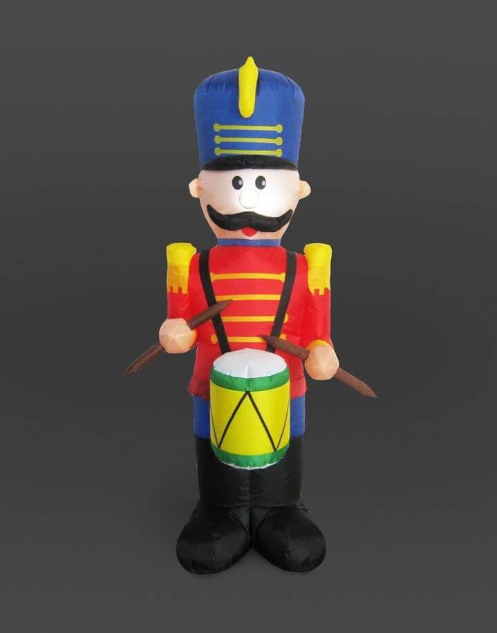 8ft Inflatable Soldier Outdoor Christmas Decoration LED Lights