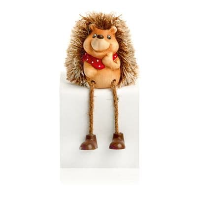 Ceramic Hedgehog Home Decoration Gift Ornament 16.5cm with Dangly Legs AC243864