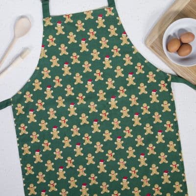 Christmas Aprons, Tea Towels, or Double Oven Gloves Gingerbread