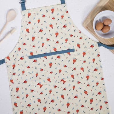 Christmas Aprons, Tea Towels, or Double Oven Gloves Robin