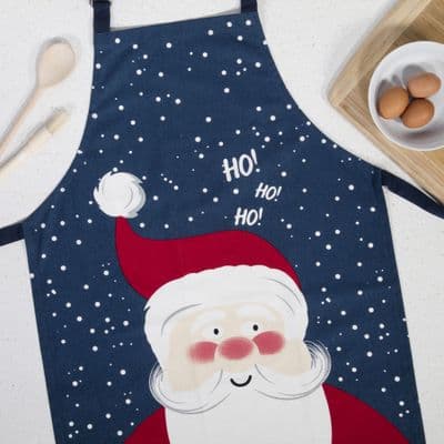 Christmas Aprons, Tea Towels, or Double Oven Gloves Santa