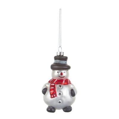Christmas Bauble 11cm Snowman Premier G231542