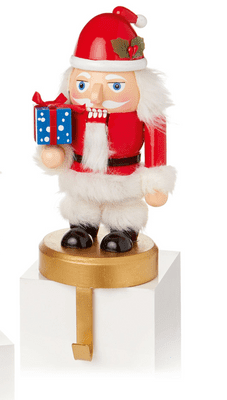 Christmas Stocking Holder Santa or Nutcracker 24cm