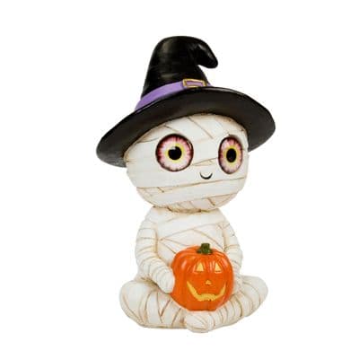 Glow Eye Mummy Witch Outdoor Halloween Decoration 28cm