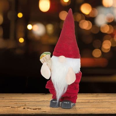 Gnorbitt The Singing & Walking Gonk Christmas Decoration 28cm