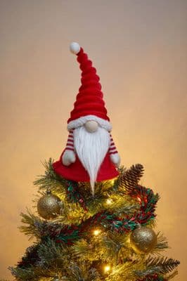 Gonk Tree Topper Three Kings 31cm Red or Grey