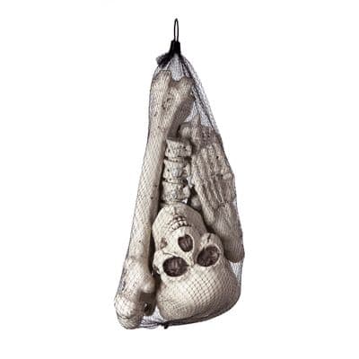 Halloween Decoration Bag Of Bones Skeleton 12 Piece