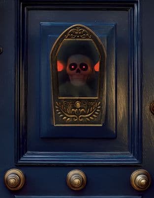 Halloween Ghost Doorbell with LED Light and Sound Ghostly Door Bell 19cm