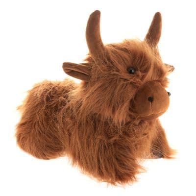 Highland Cow Doorstop 1.8kg Animal Decoration Fabric Brown