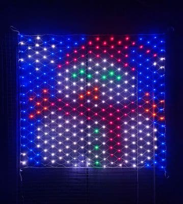LED Snowman Net Light 320 LED Lights 1.2 x 1.3m