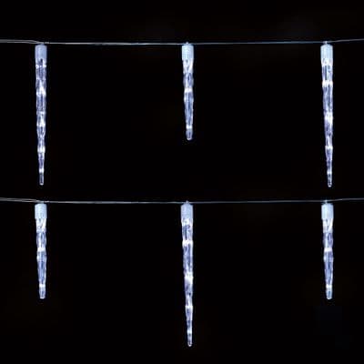 Premier 24 Chaser Icicle LED Lights - White