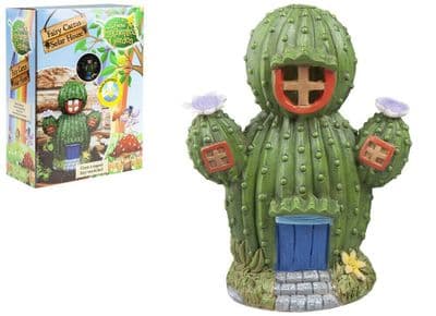 Secret Fairy Garden Solar Powered Cactus House - 956480