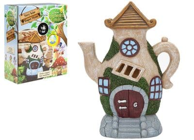 Secret Fairy Garden Solar Powered Teapot House - 956476