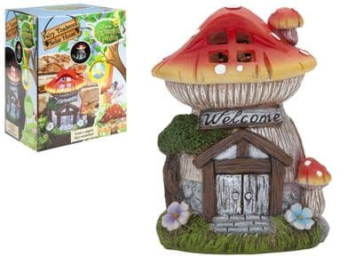 Secret Fairy Garden Toadstool Solar Powered House - 956474