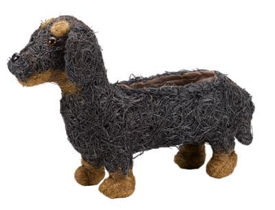 Smart Garden Sausage Dog Rattan Garden Planter 45cm