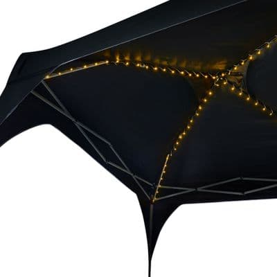 Solar Gazebo String Lights for 3 x 3m 160 LEDs Multi Function Warm White