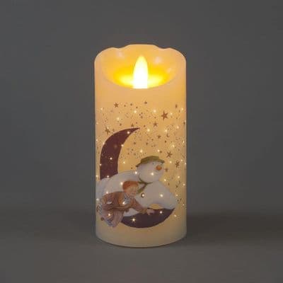 The Snowman & James Flying LED Wax Candle 15cm