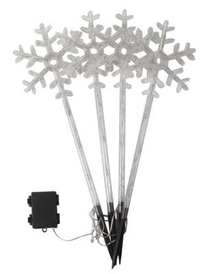 Three Kings Large Multicoloured SnowDécor Stakes Set Of 4