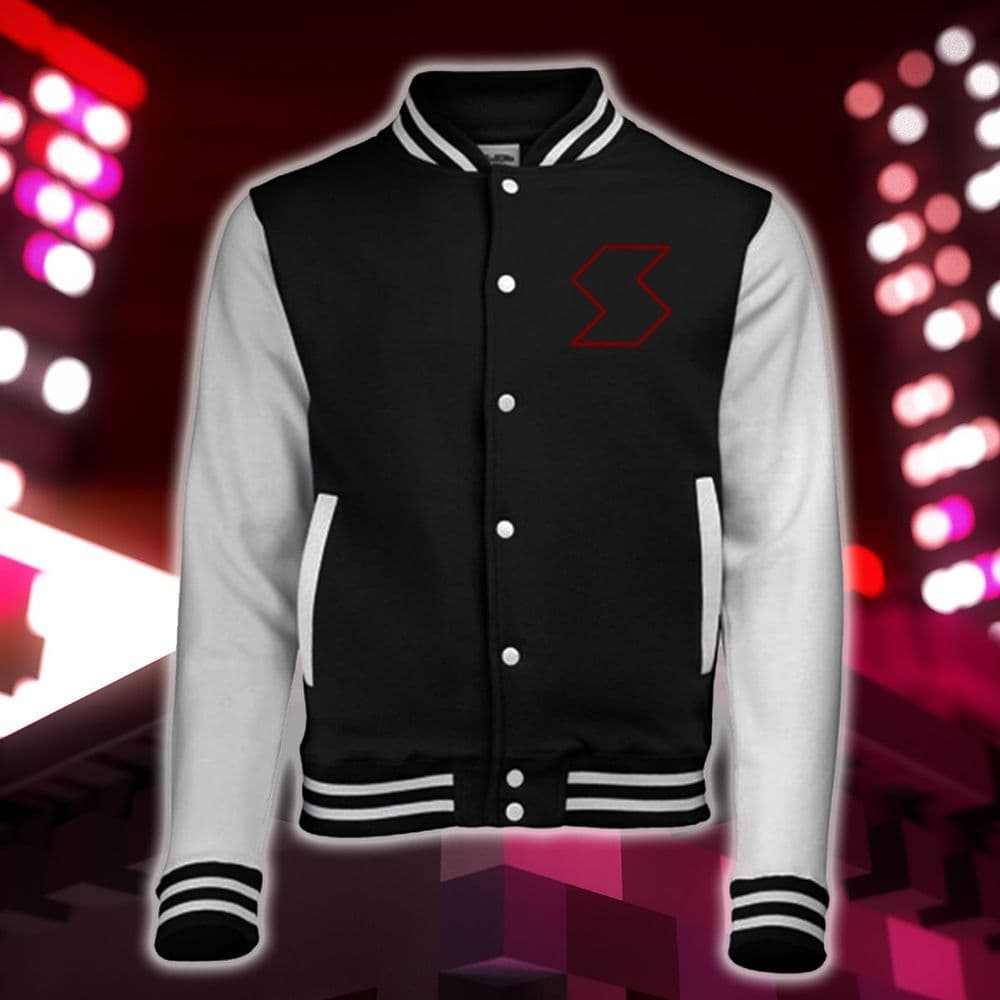 LIMITED EDITION Savlonic Black Plastic Varsity Jacket