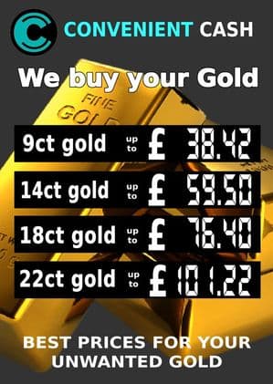 A1 We Buy Gold Display Board
