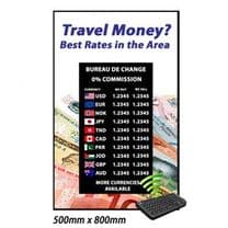 LED Digital Exchange Rate Display Board with 79 Currencies