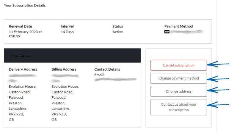 bum butter subscription dashboard