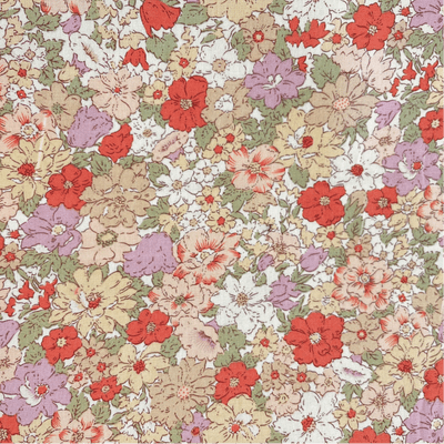 100% Cotton Poplin - Ditsy Florals Warm Oranges