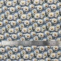 3D Daisies - Digitally Printed Polycotton Fabric
