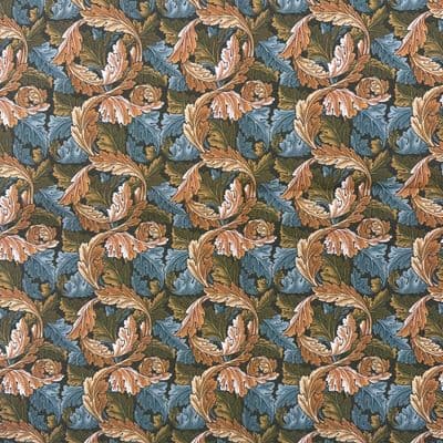 Acanthus Azure - Digitally Printed Polycotton