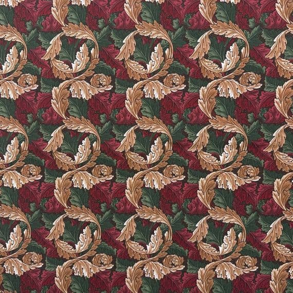 Acanthus Berry - Digitally Printed Polycotton
