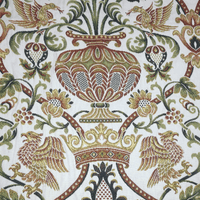 Aquila Floral Vase Beige - Cotton Mix Tapestry Fabric