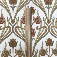 Aquila Warm Tulips on Cream - Cotton Mix Tapestry Fabric