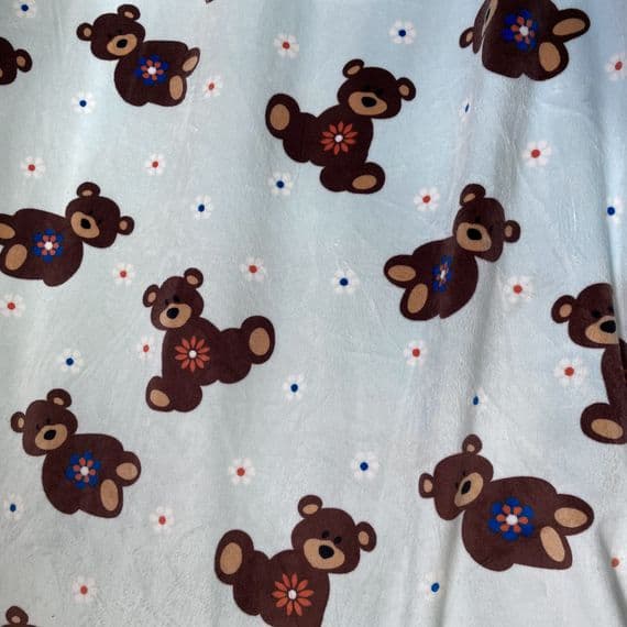 Baby Blue Teddy Bear Fleece