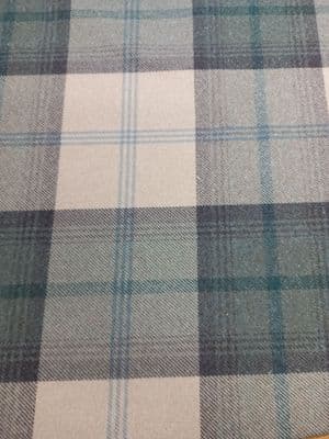 Balmoral Tweed Check - Curtains Upholstery Polyester Cotton Fabric - Jade