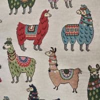 Big Llama - Cotton Mix Tapestry Fabric