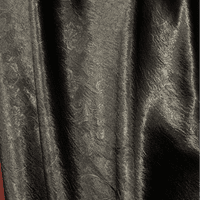 Black Flower Imprinted Satin Polyester Dress Fabric