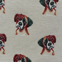 Boxer Dog - Cotton Mix Tapestry Fabric