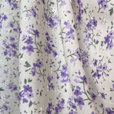 Broderie Anglaise: Ditsy Florals Purple