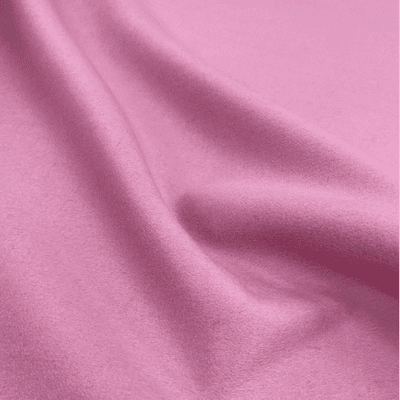 Bubblegum Pink Plain Polyester Viscose Wool Cloth