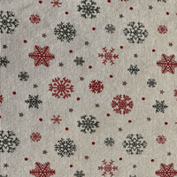 Christmas Snowflake - Cotton Mix Tapestry Fabric